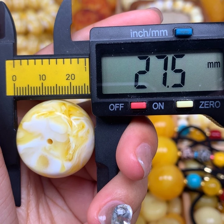 非金属仿琥珀配饰2596