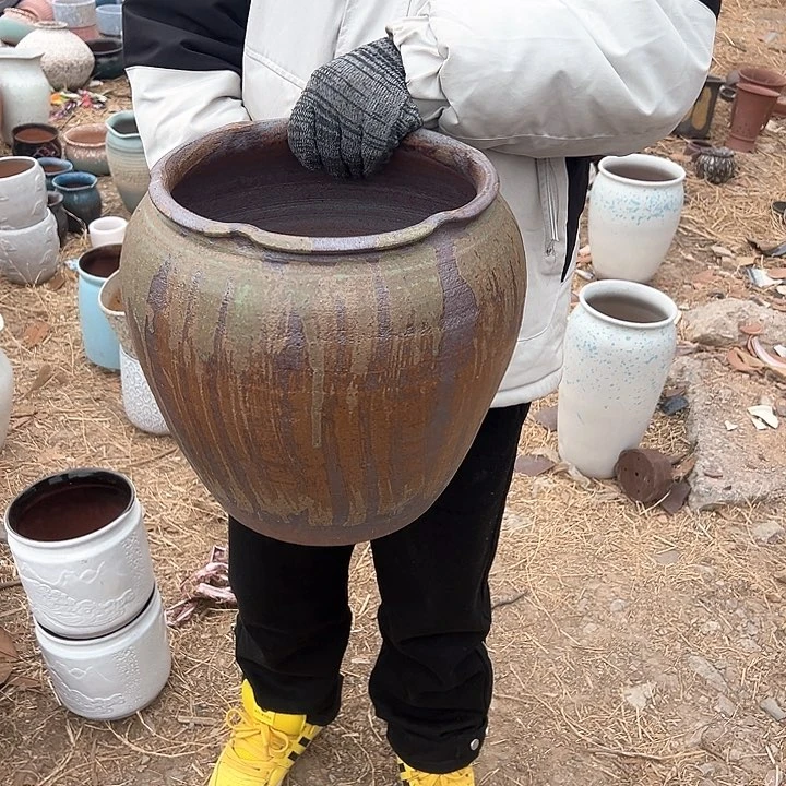 紫砂花盆高度33口27