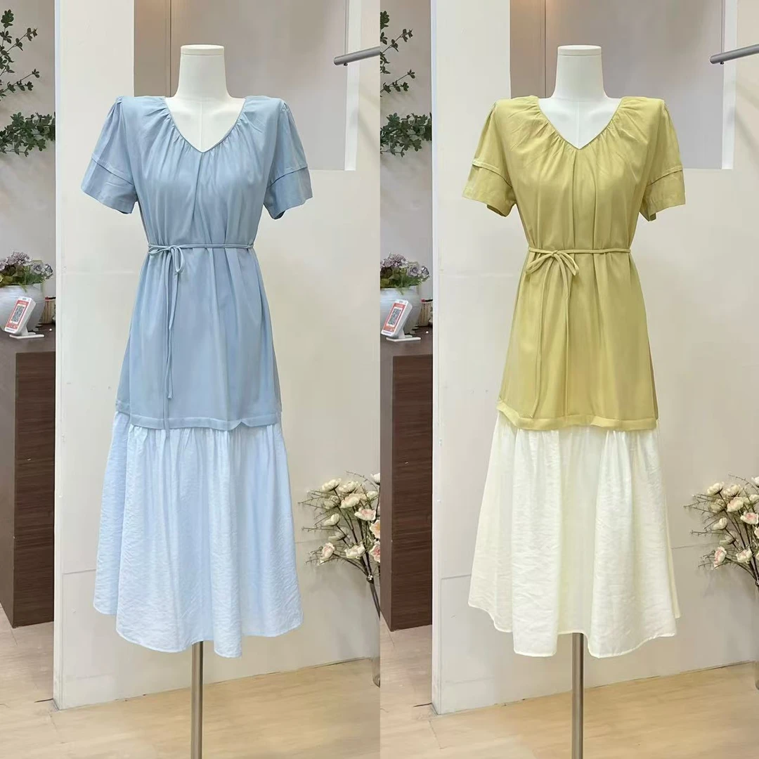 假两件设计感小众连衣裙