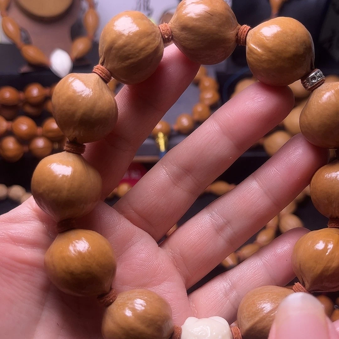 橄榄核手串梅林蒜头22.22