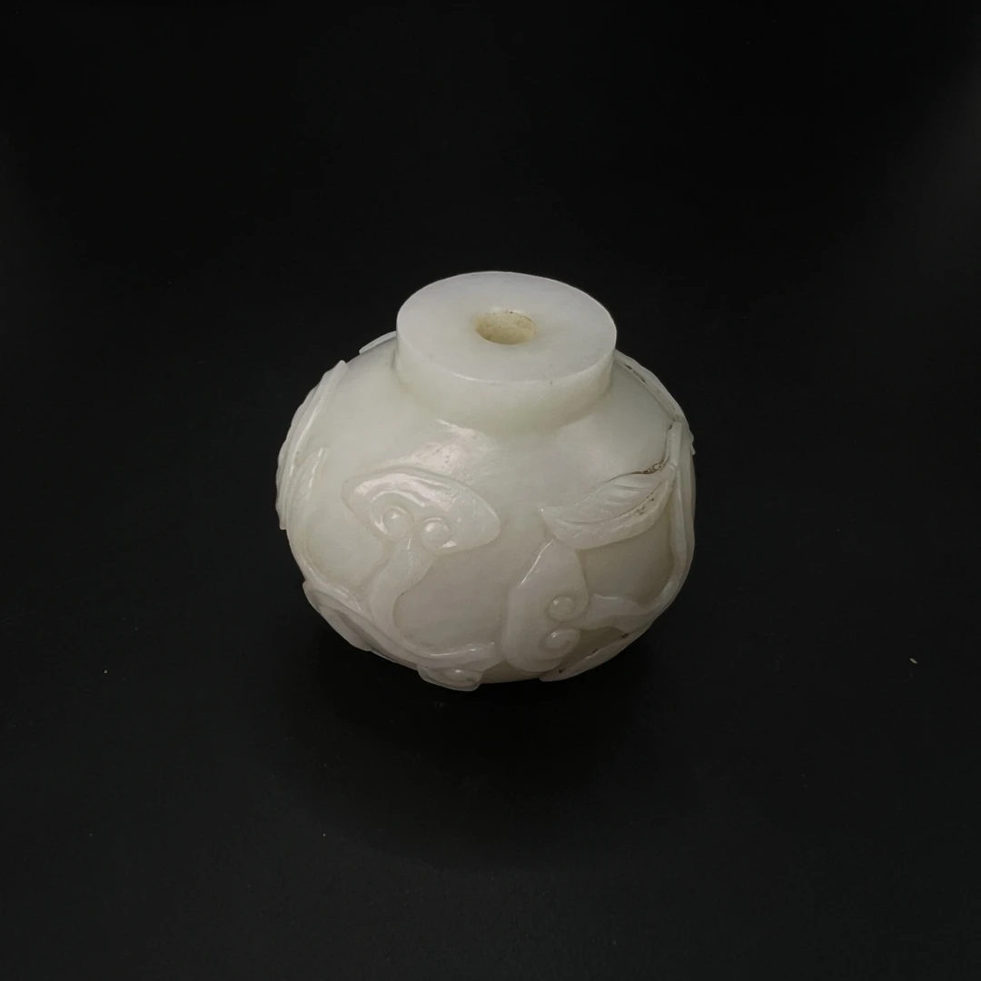 "民国和田玉鼻烟壶/ DL037057/ 古玩/收藏/德州文物"