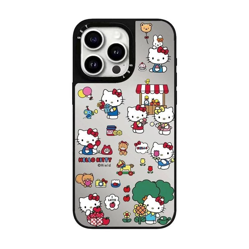 三丽鸥系列CASETI明星同款黑框亚克力FI苹果手机壳16pro