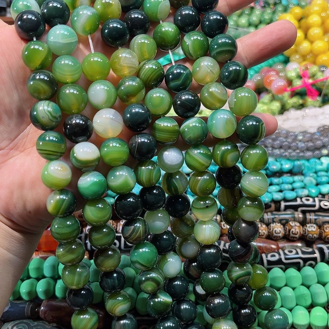 玛瑙/玉髓合金珠宝半成品葡萄玛瑙一条14mm