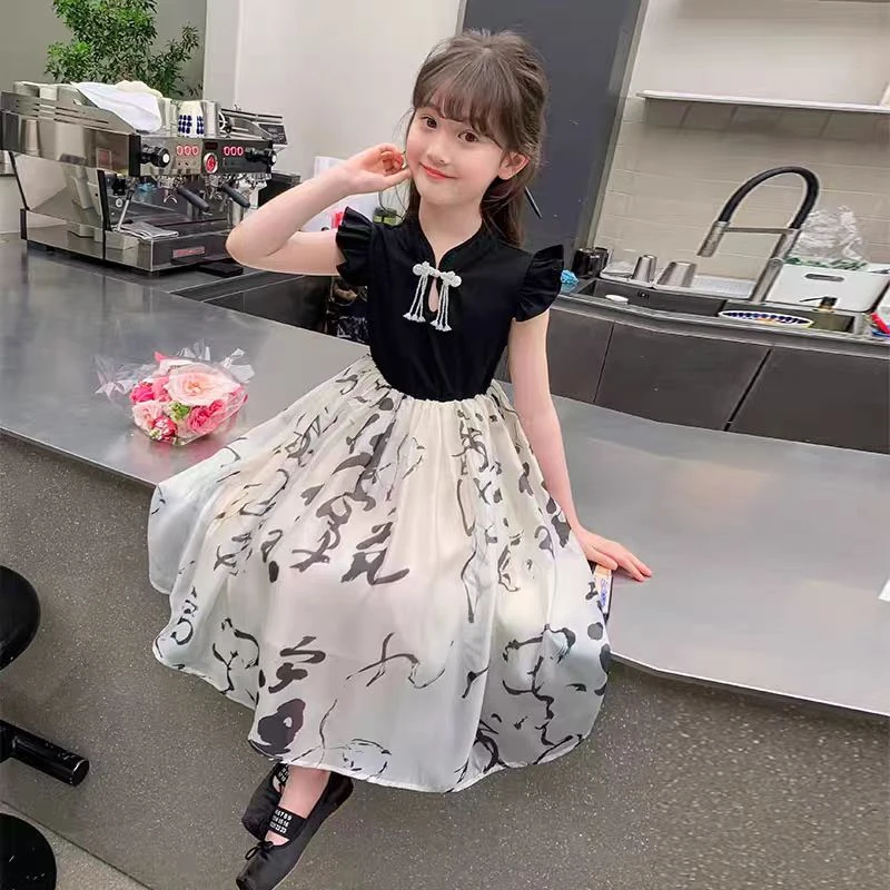 1792吉黑色连衣裙