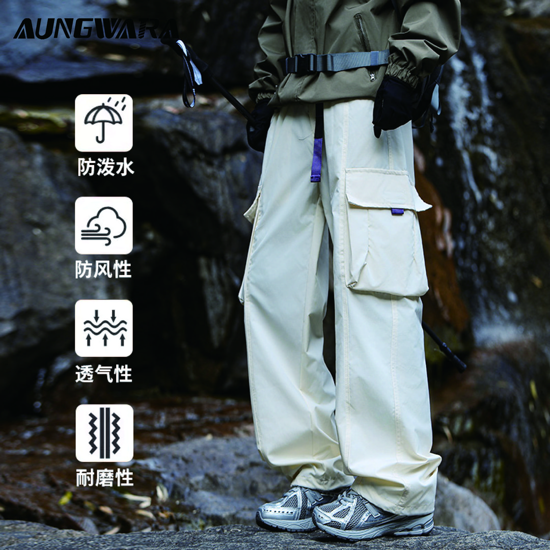【拍大一码】N25818春季踏青户外机能工装裤男女同穿百搭裤