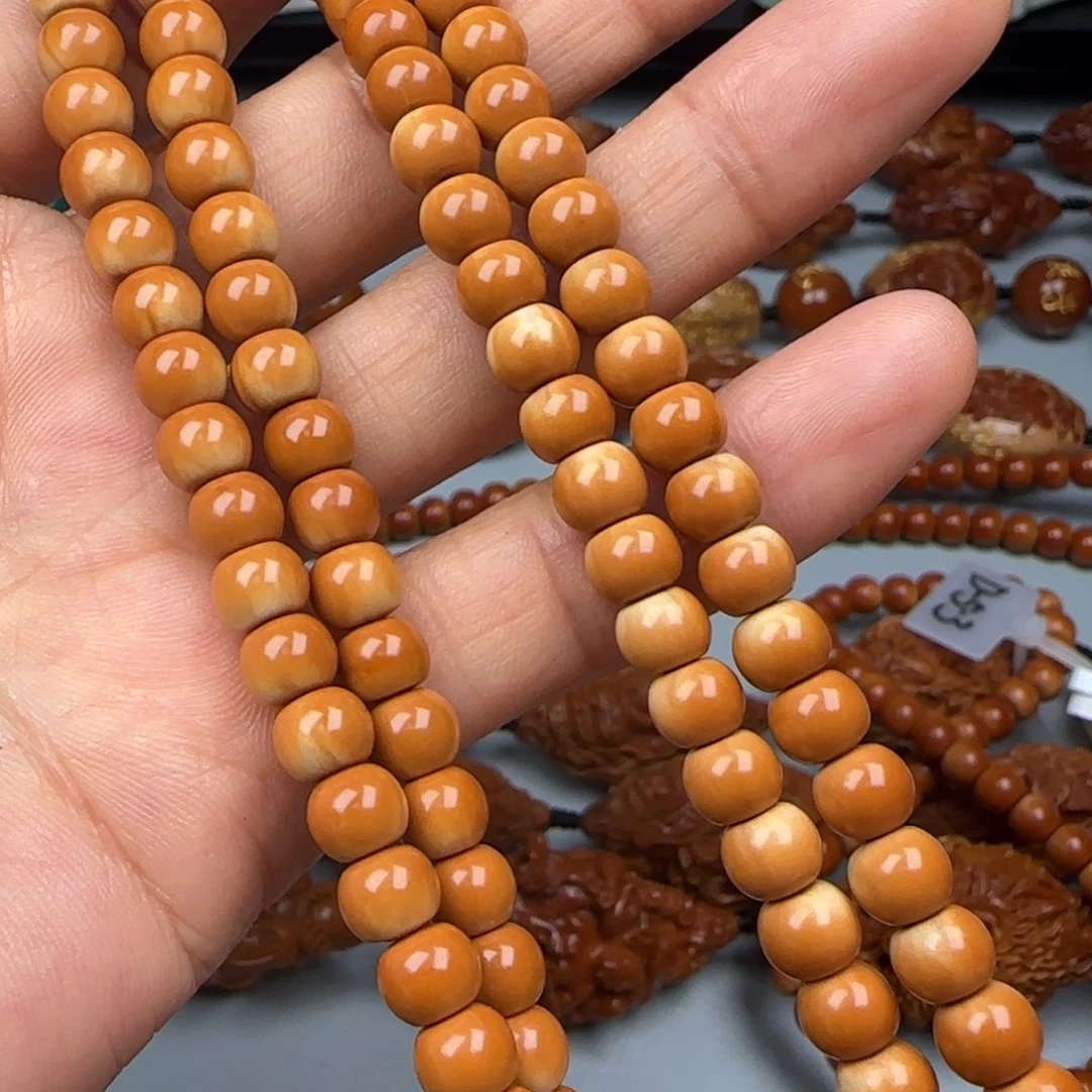 橄榄核手串/手链0.65尺寸核尖老型桶珠108