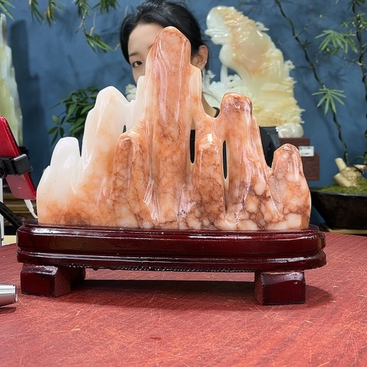 信***庭石材天然玉石摆件