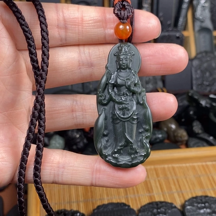 和田玉（青玉）未镶嵌颈饰