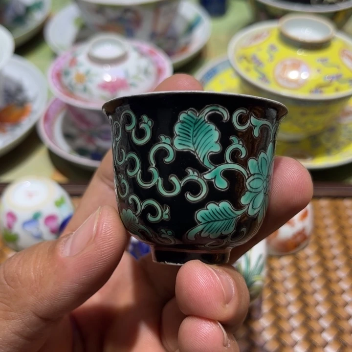 纯手绘精品盖碗杯