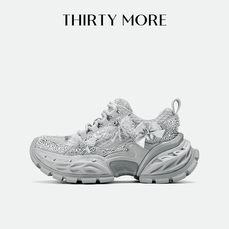 【星光熠熠】Thirty More时尚老爹鞋2025春夏新款潮流厚底休闲鞋