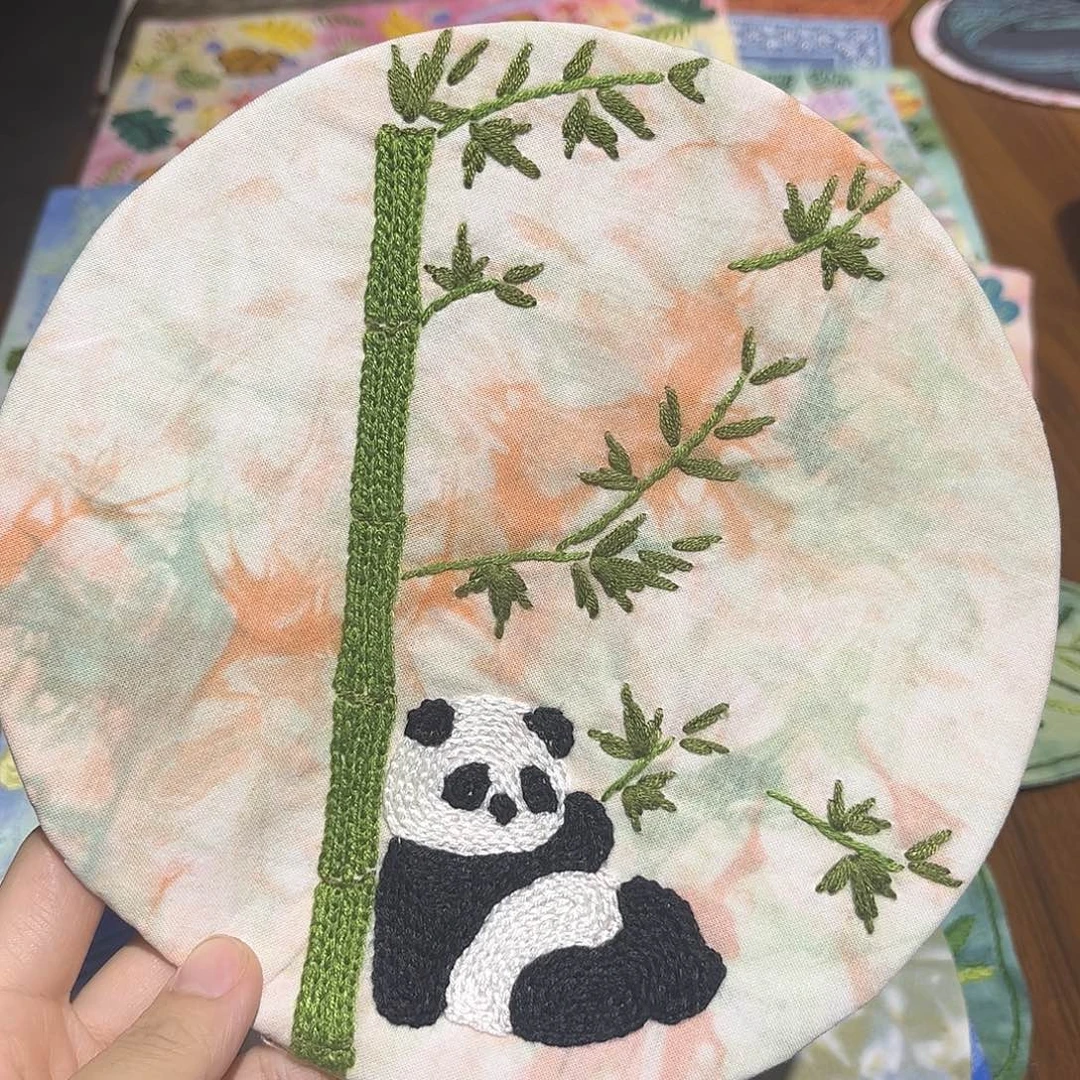 规格20刺子绣茶席