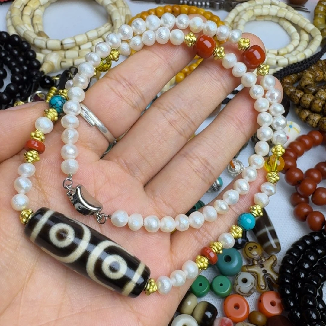 泥塑泥塑藏式锁骨链