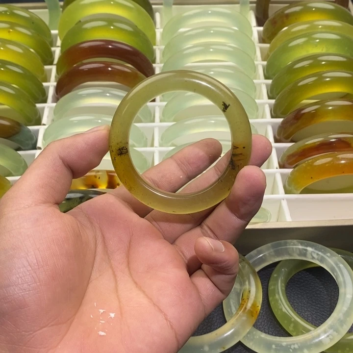 蛇纹石玉合金手镯50.8