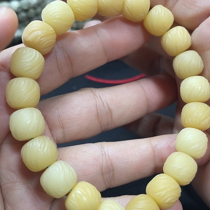 星月菩提吊坠环型拉丝手串