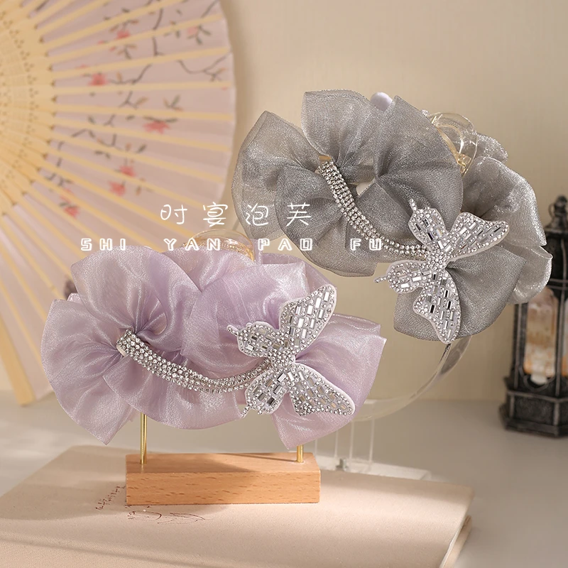 【月光奏鸣曲】蝴蝶结抓夹11公分发饰显发量盘发鲨鱼夹后脑勺发夹女