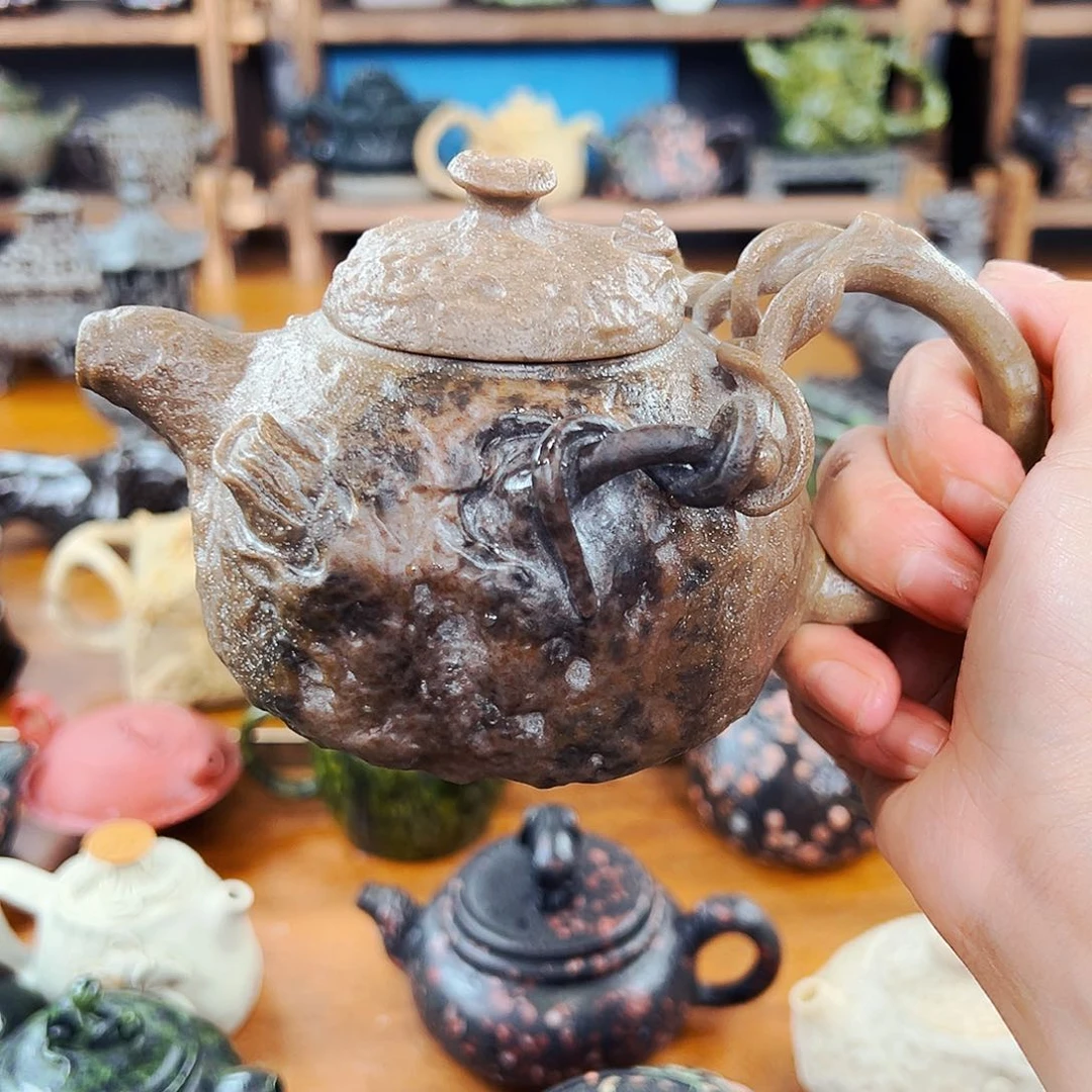 福利茶空间天然石料黄蜡石认****悔