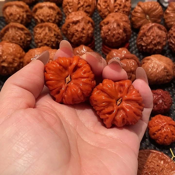 吊坠文玩核桃34平谷聚宝盆0669