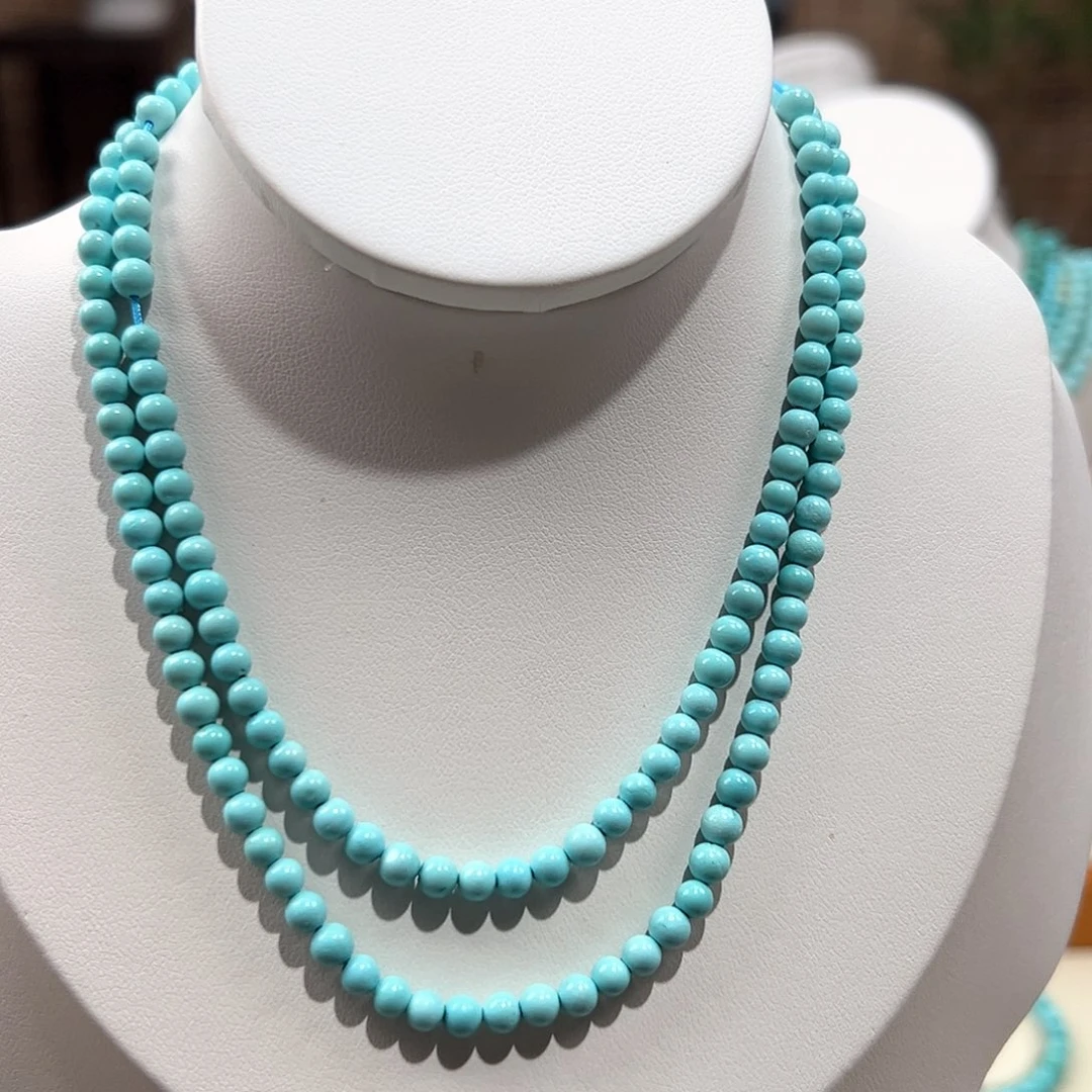 绿松石未镶嵌26圆珠108放漏卡4+