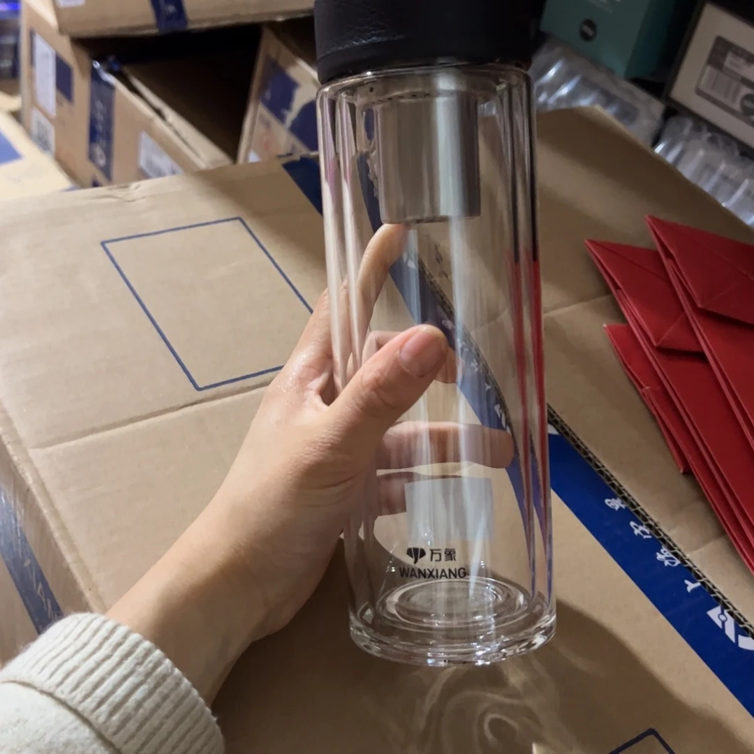 V21S双层玻璃杯520黑色杯套