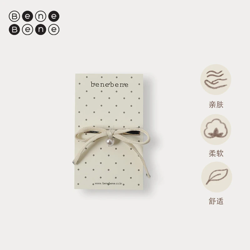 BeneBene(直播)26新品春夏季女童蝴蝶结发夹发饰夏洛特丝带发夹