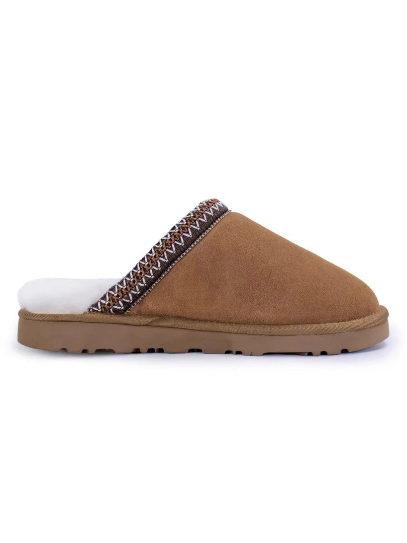 【男款】真皮真羊毛一体雪地靴冬季保暖休闲时尚拖鞋皮毛一体