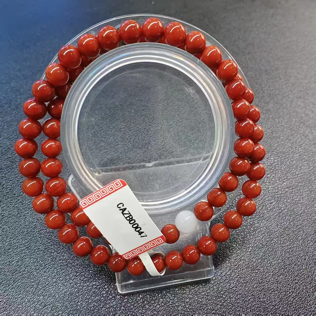 CAZB00047 精品 福利 玛瑙 南红双圈手串 翡翠 玉石配珠-CA