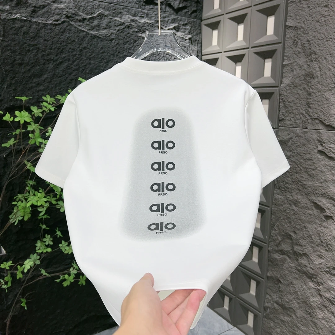 早秋简约百搭圆领刺绣男士百搭加厚短袖T恤白色上衣衫1127