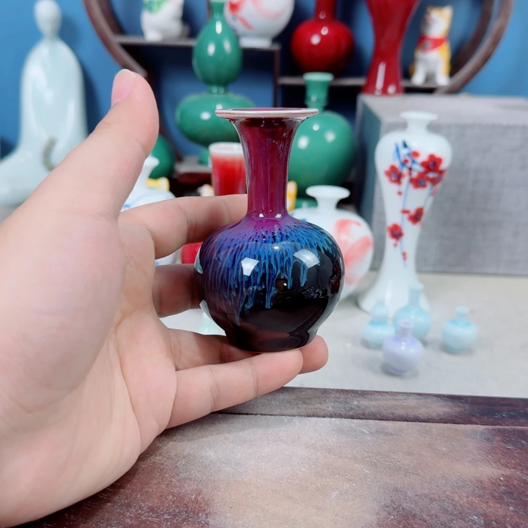 陶瓷手工小花器摆件