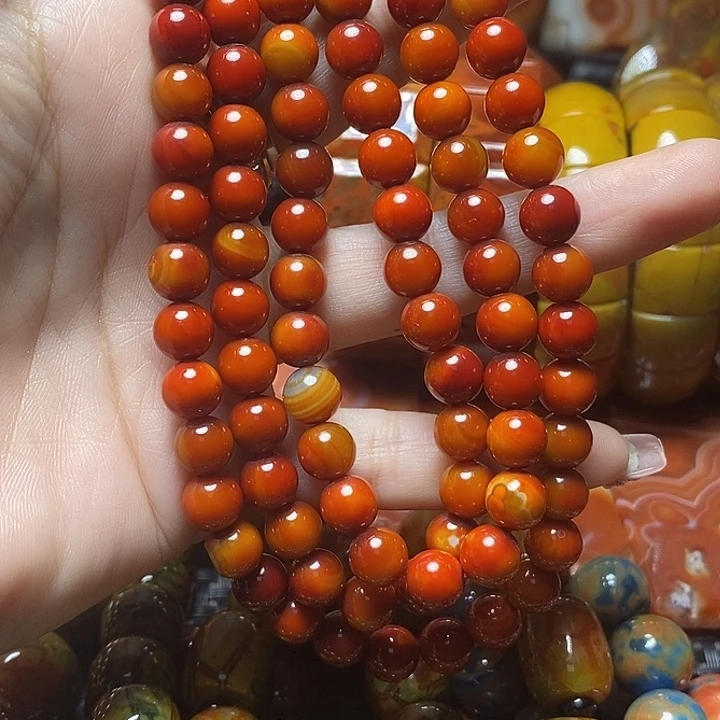 羽***缘玛瑙/玉髓未镶嵌颈饰