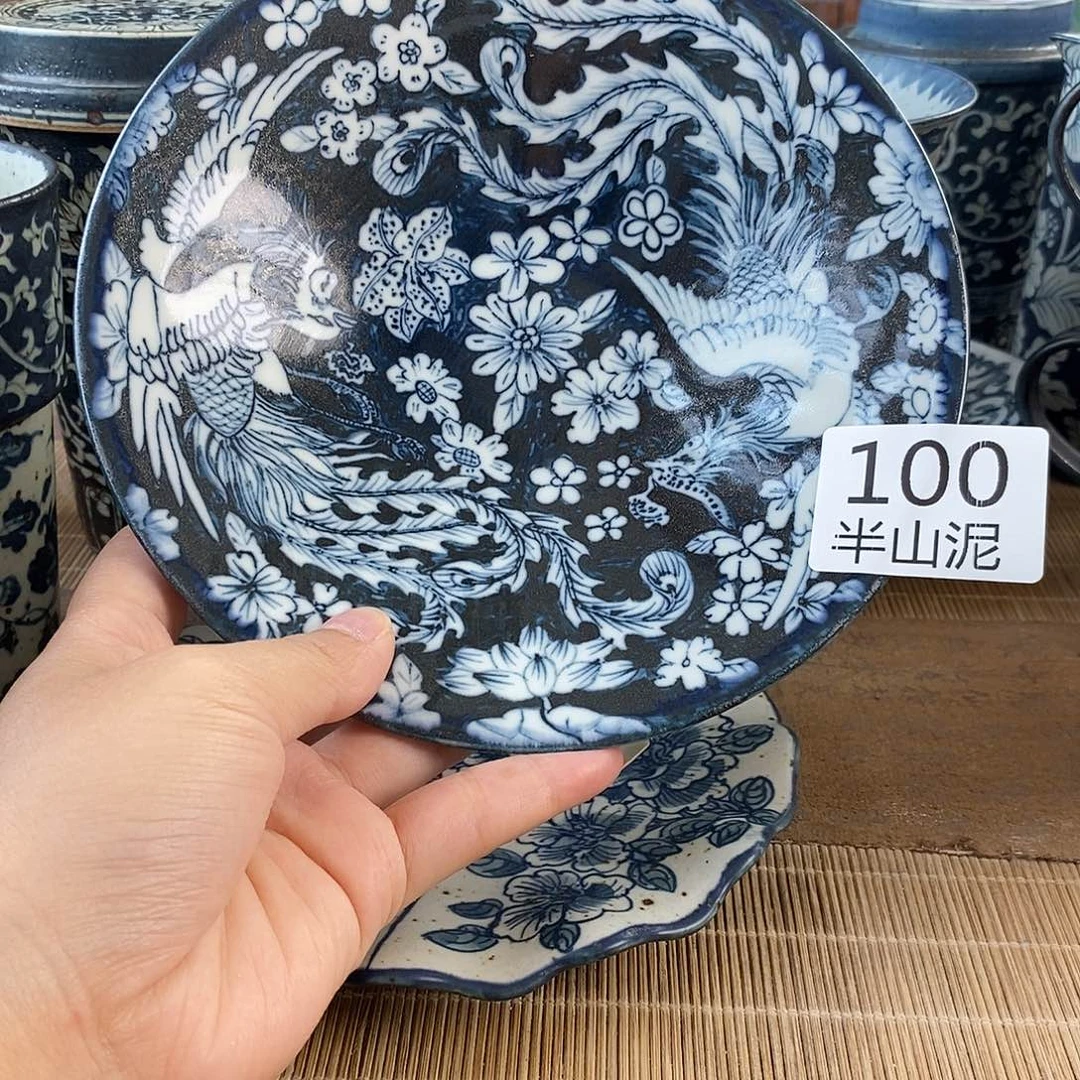 手工手绘青花高温陶瓷