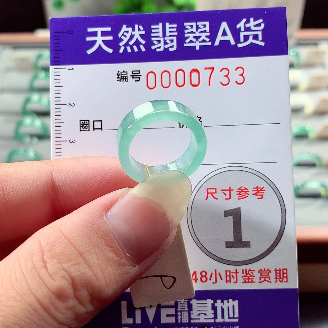未镶嵌戒指翡翠9号