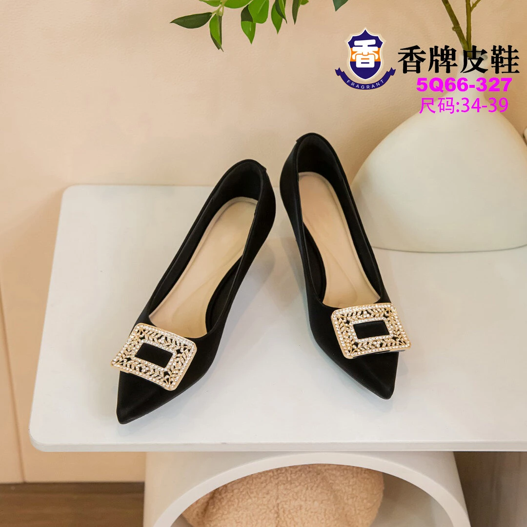 2025年秋款女款尖头细高跟时尚单鞋5分跟