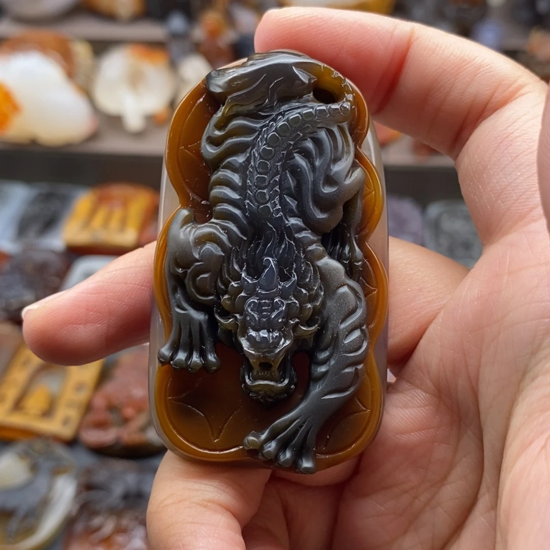 玛瑙/玉髓吊坠(不含链)未镶嵌