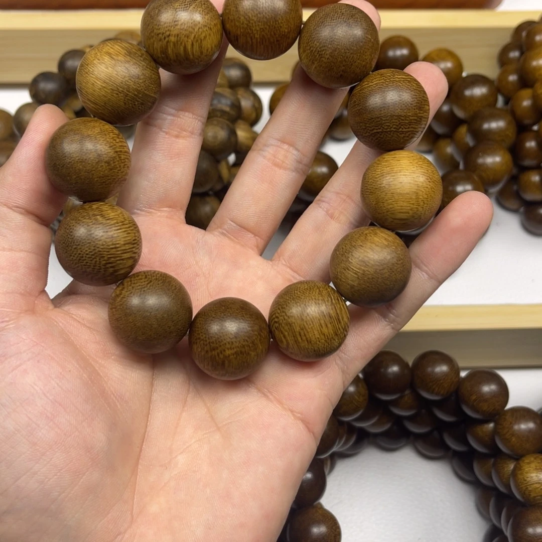执***神沉香手串越南芽庄黄棋楠2.0