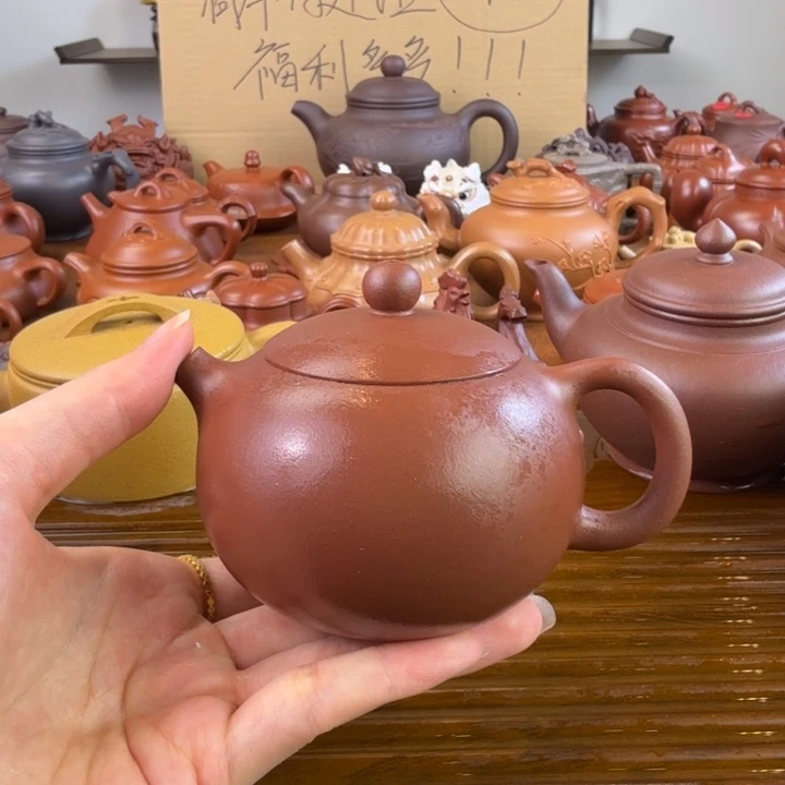 紫砂茶壶紫泥全手西施200毫升