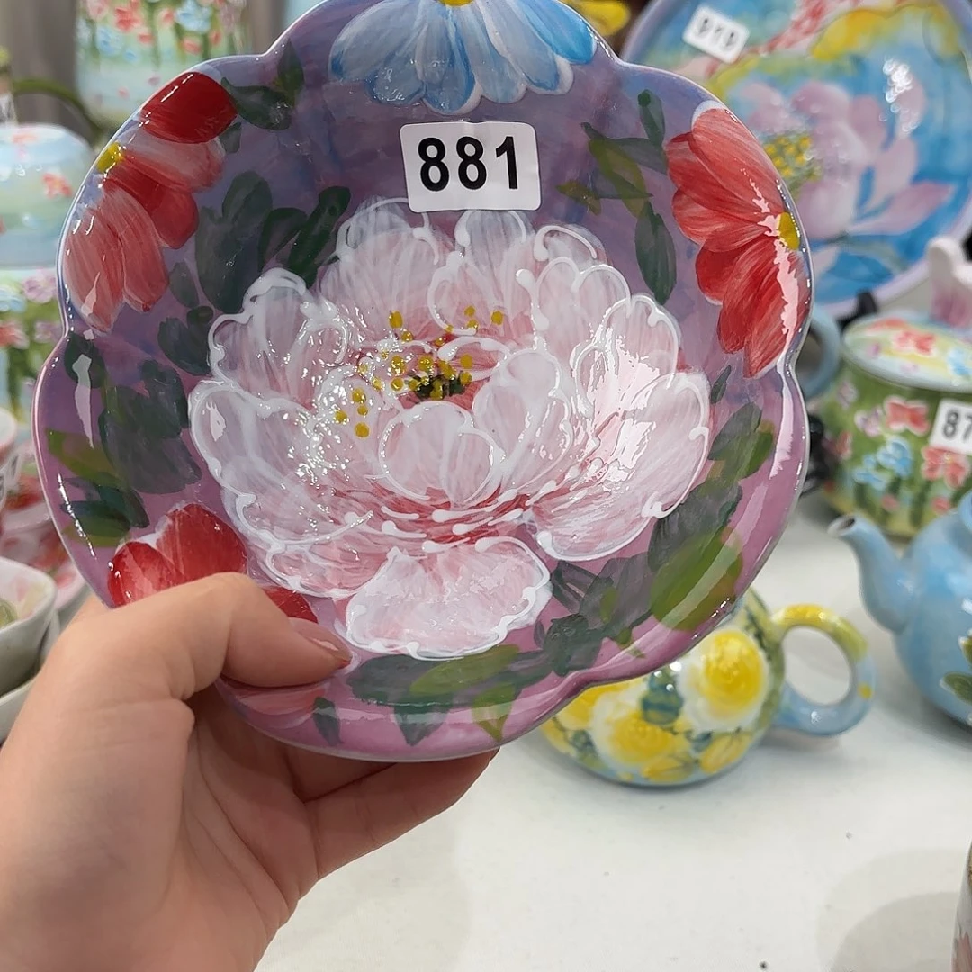 景德镇手绘高温釉下彩陶瓷茶具