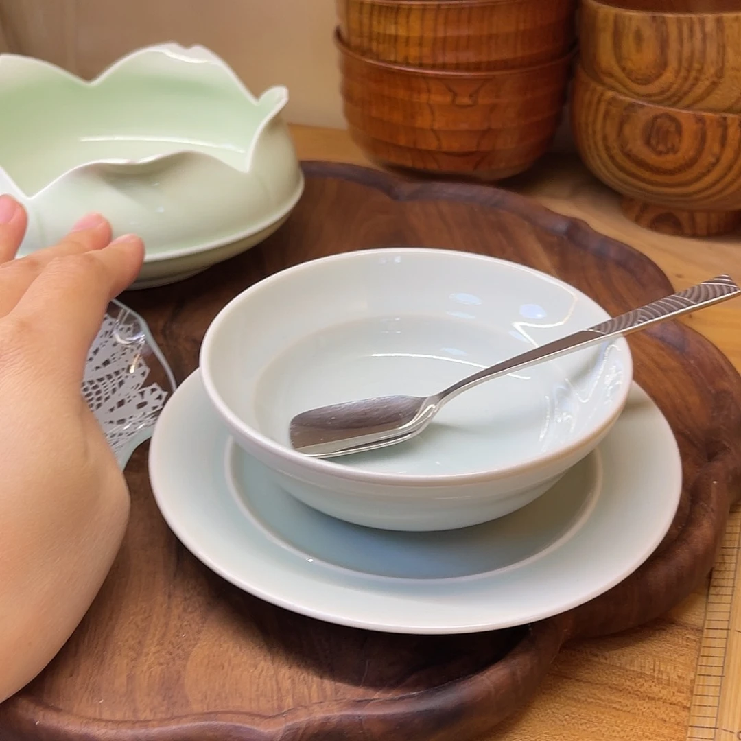 陶瓷橘吉青瓷三件套26