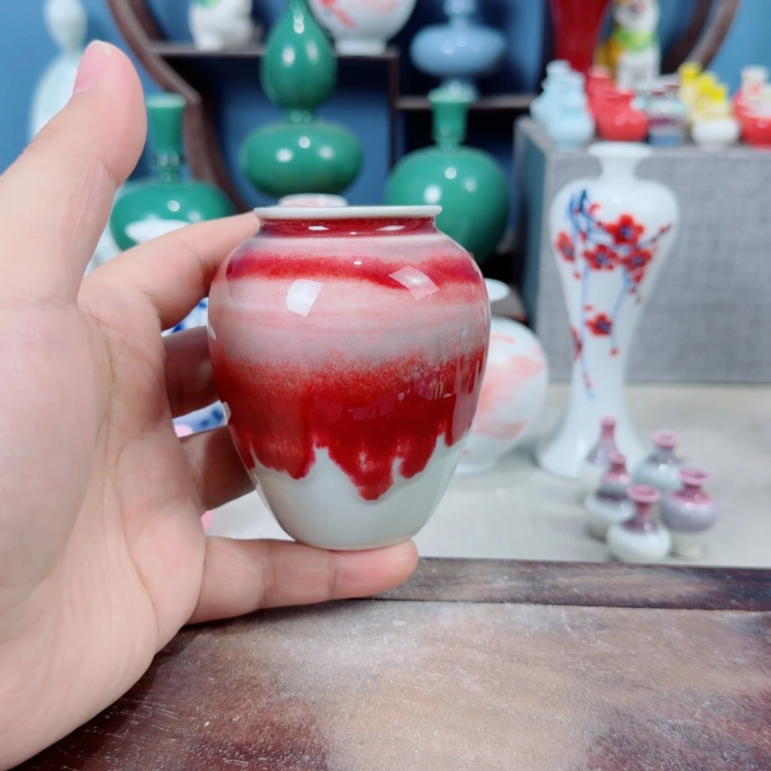 陶瓷手工小花器摆件