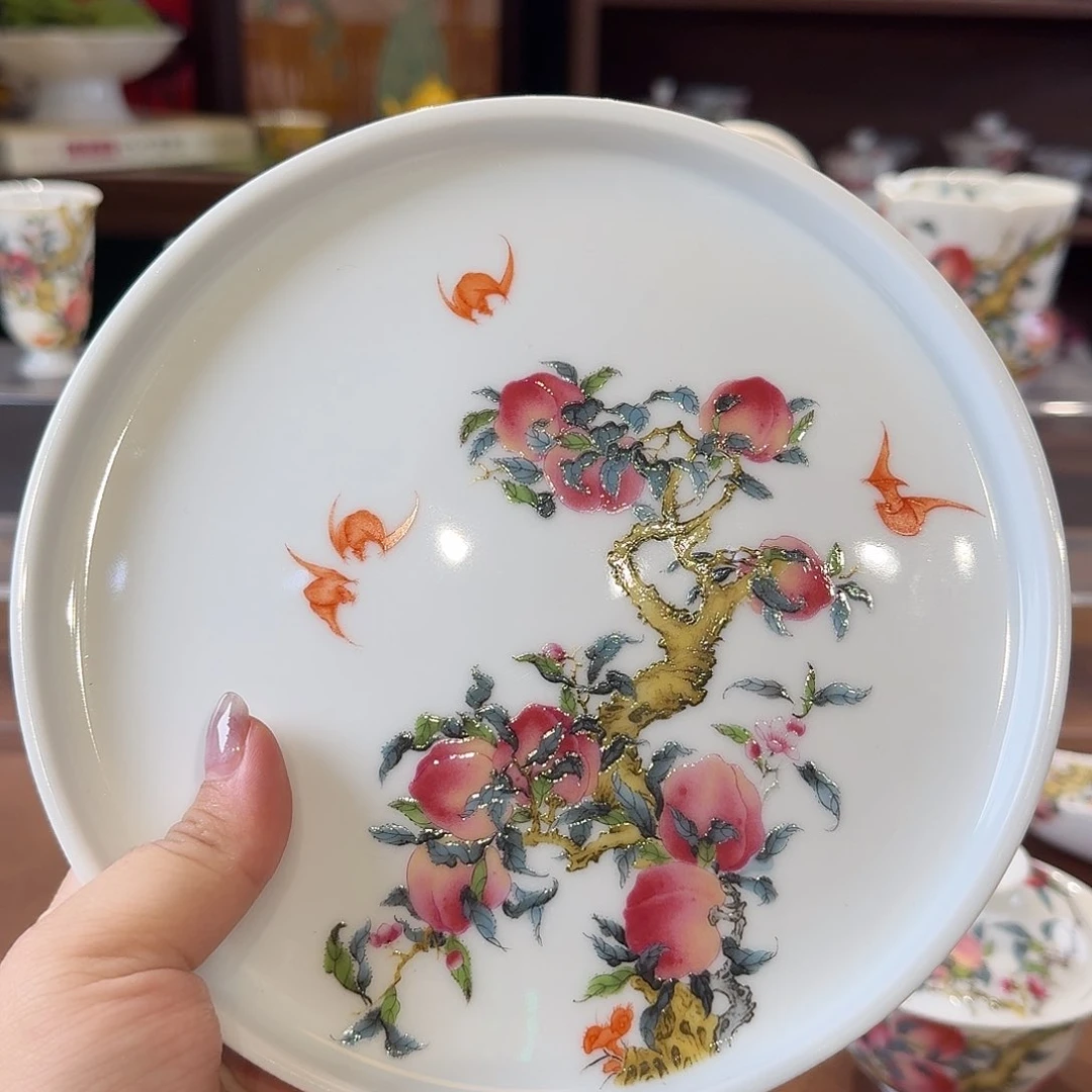 珐琅彩主人杯茶具套装