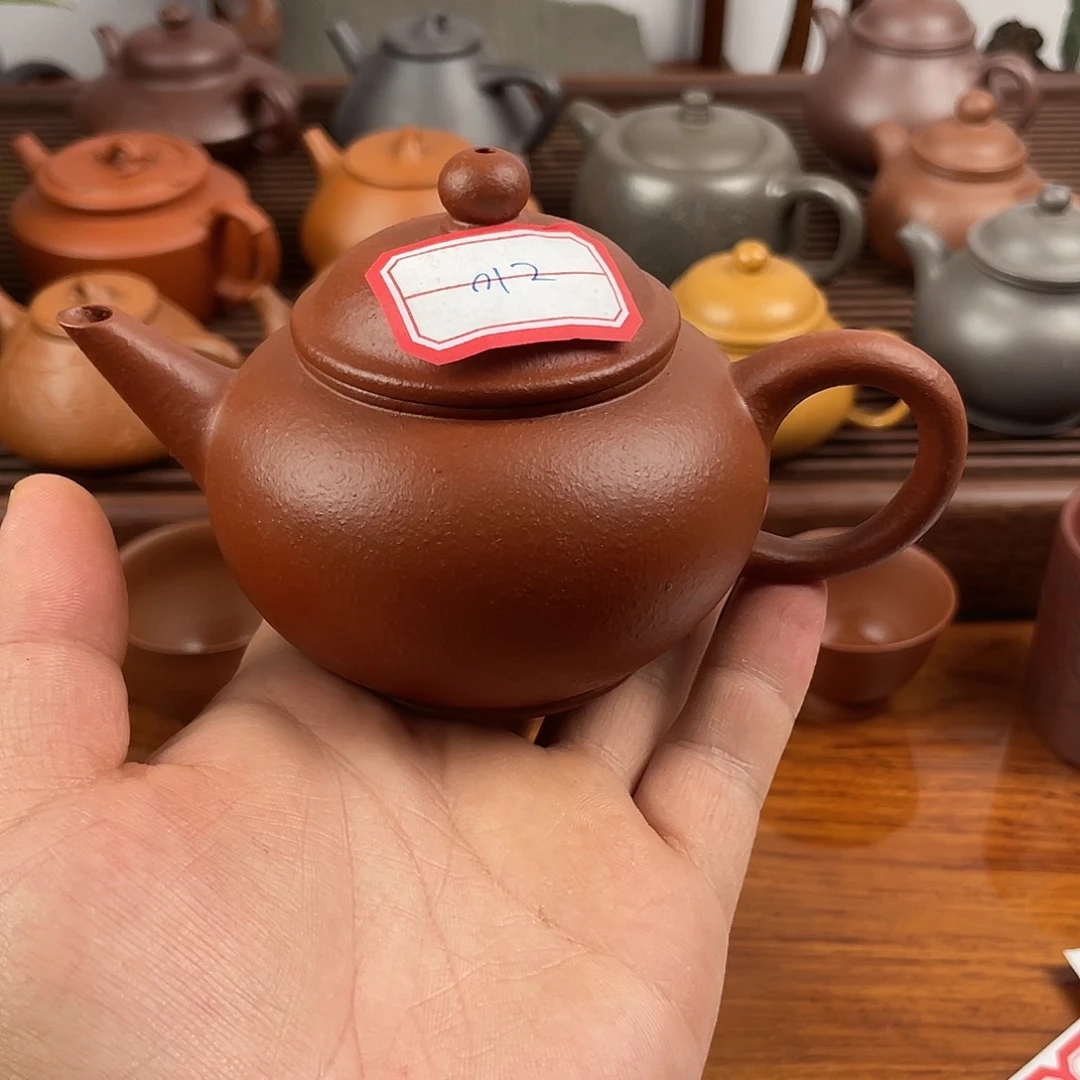 一***鱼紫砂茶宠朱泥0012