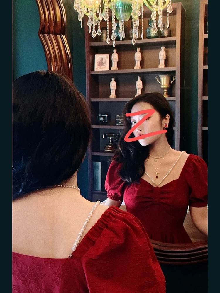 大码法式减龄高级感连衣裙订婚结婚领证回门敬酒服旗袍