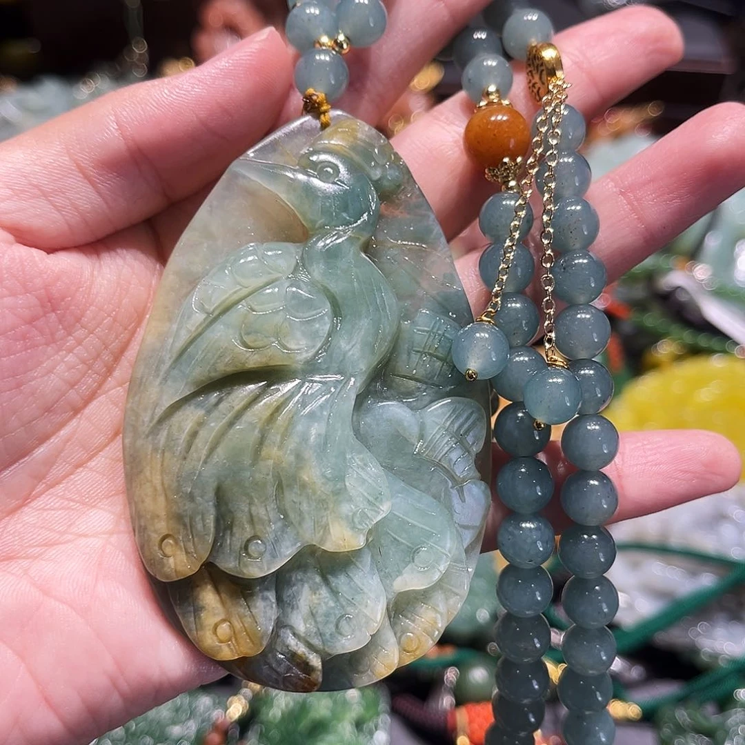 未镶嵌岫玉毛衣链