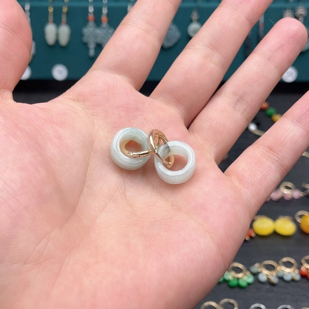 未镶嵌翡翠耳饰0083