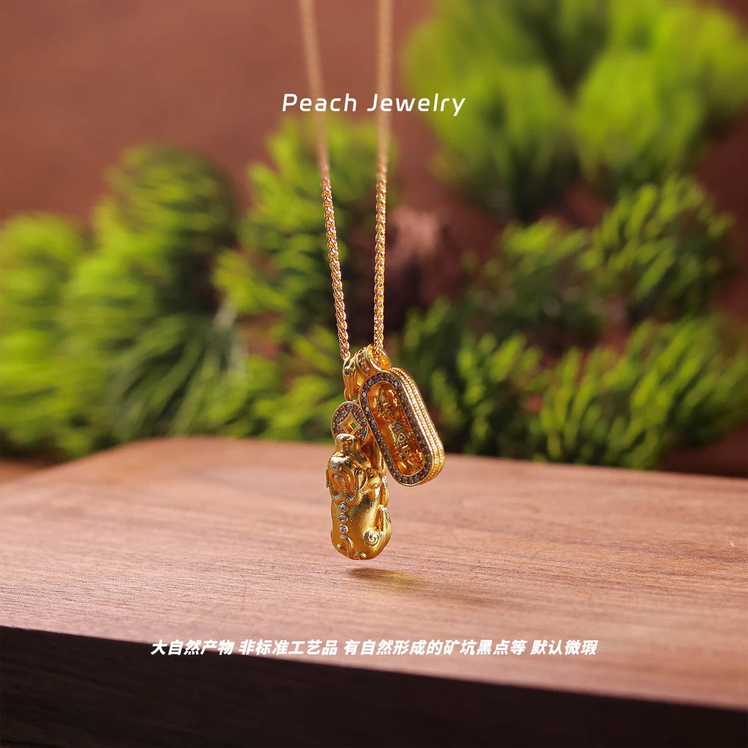 合金项链 预售 韦xue同款合金貔貅金刚杵项链 SJ78