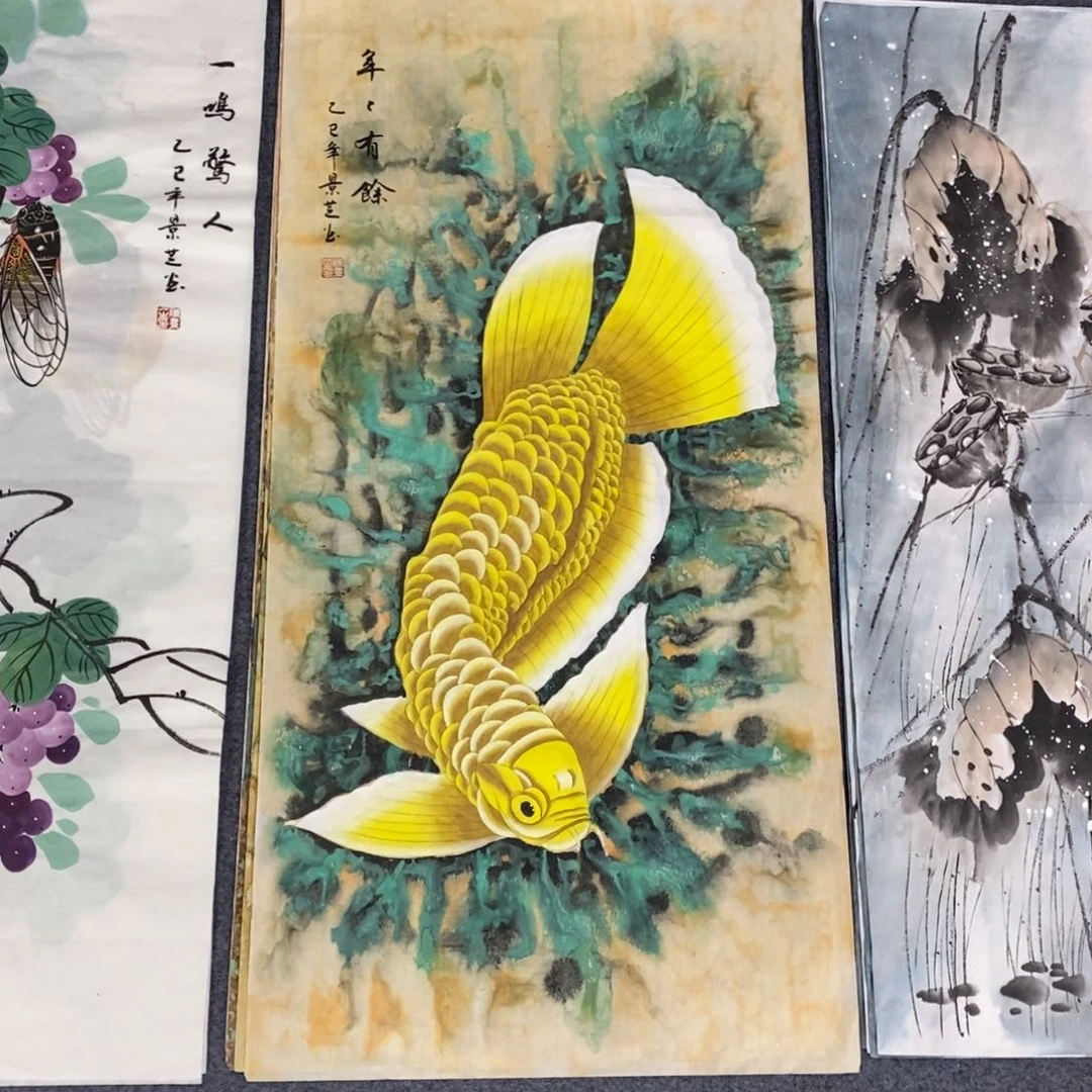 国画尺寸100✖️50三尺手绘画