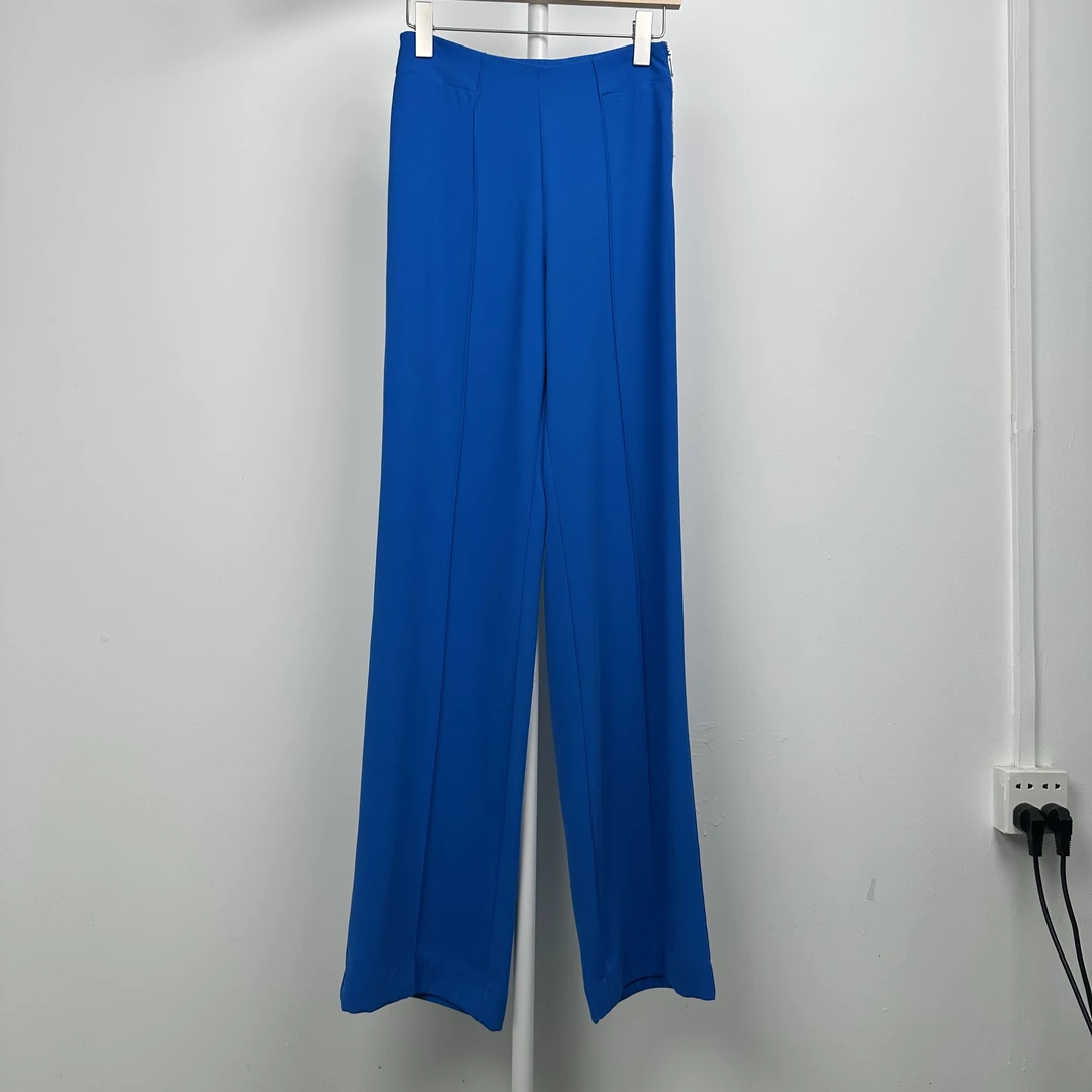 5003裤子显瘦休闲裤百搭时尚夏季不规则气质直筒潮流女士设计师