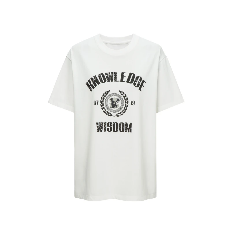 【粉丝专属】IIIVIVINIKO 25SS"斑驳感字母装饰"廓形印花T恤R520501