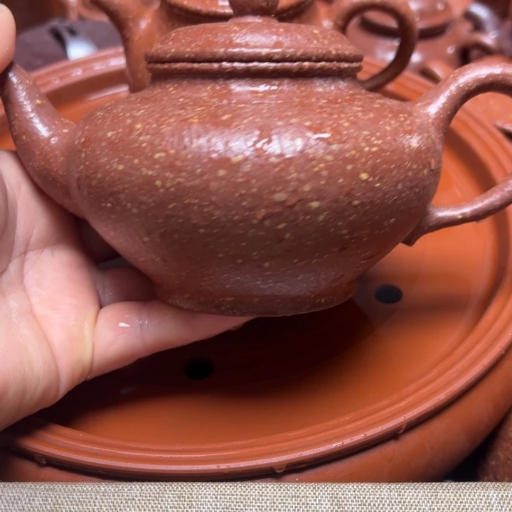 紫砂茶壶一**儿宜兴原矿龙血砂