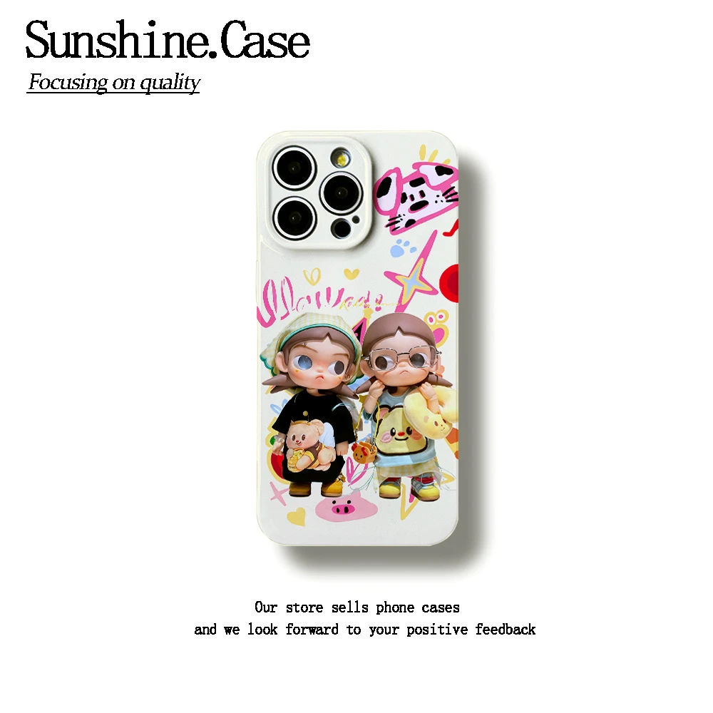 可爱嘎子姐菲林软壳适用苹果17华为vivo小米oppo一加防摔手机壳