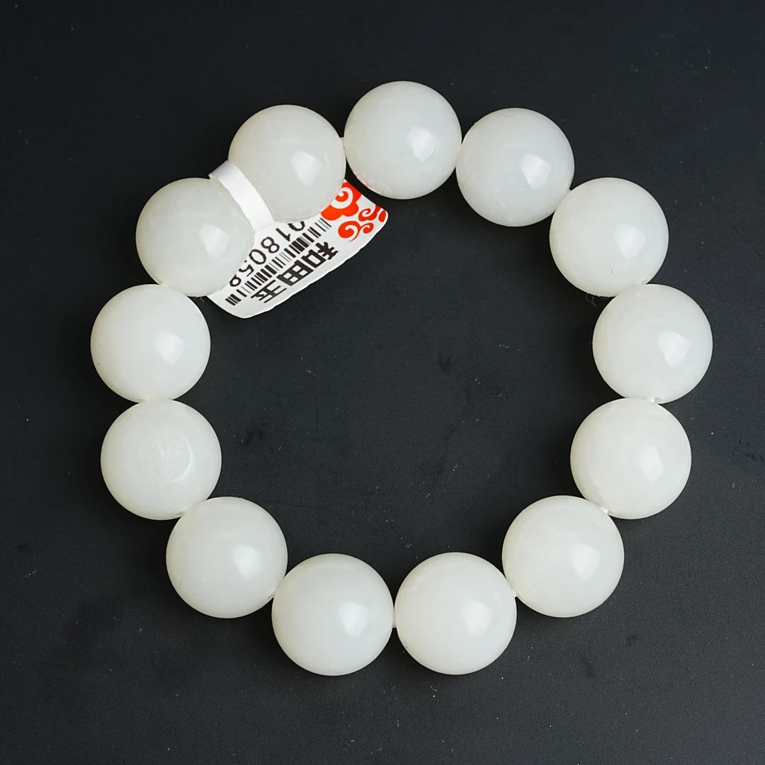 籽料硬漏怒回！不计成本三年老库瞎漏油糯新疆和田玉籽料16mm单圈